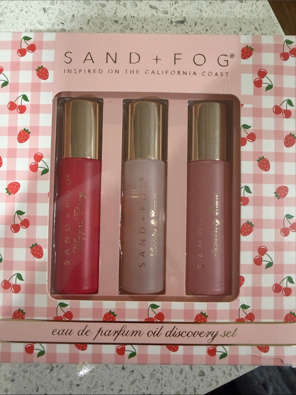 Sand+Fog Eau de Parfum Oil Discovery Set berry scents- New w/o tags!
